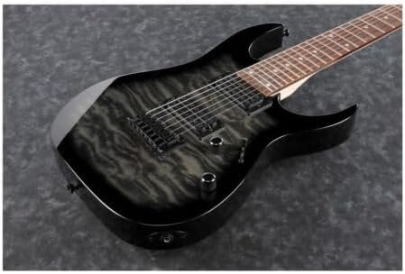 Ibanez GIO RG Series GRG7221QA-TKS - 7 String Electric Guitar - Transparent Black Sunburst