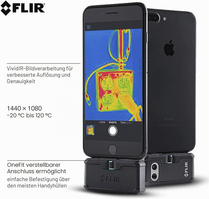 FLIR ONE Pro LT - High Resolution Thermal Imaging Camera for iOS Smartphones (iPhone w/Lightning Por