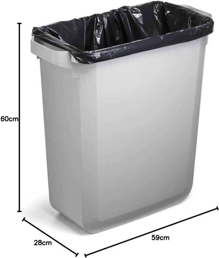 DURABLE Abfalleimer DURABIN VEH2012029 60l grau +Deckel sw