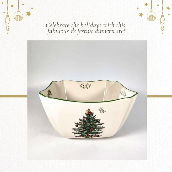 Spode Christmas Tree Square Bowl, Small by Spode