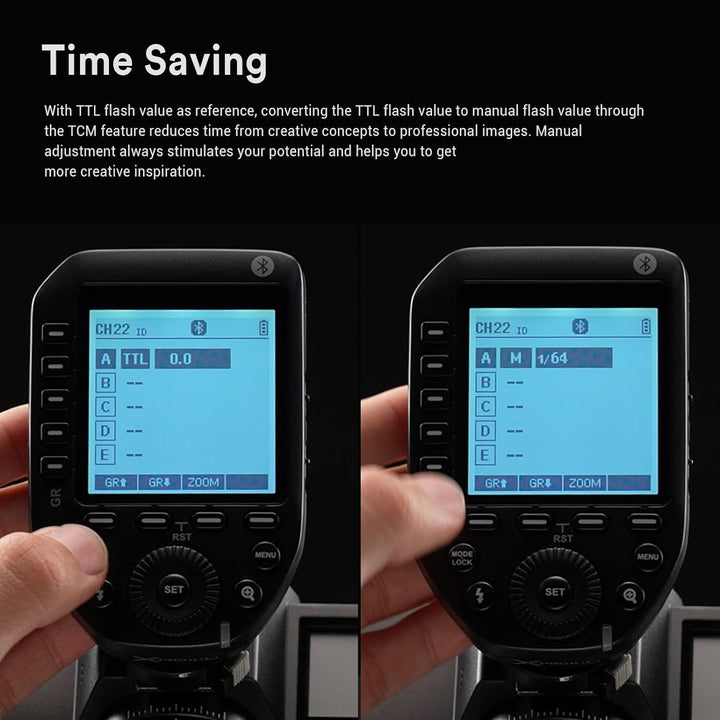 Godox XProII-S TTL Wireless Flash Trigger, 2.4G Wireless HSS 1/8000s Flash Transmitter Compatible fo