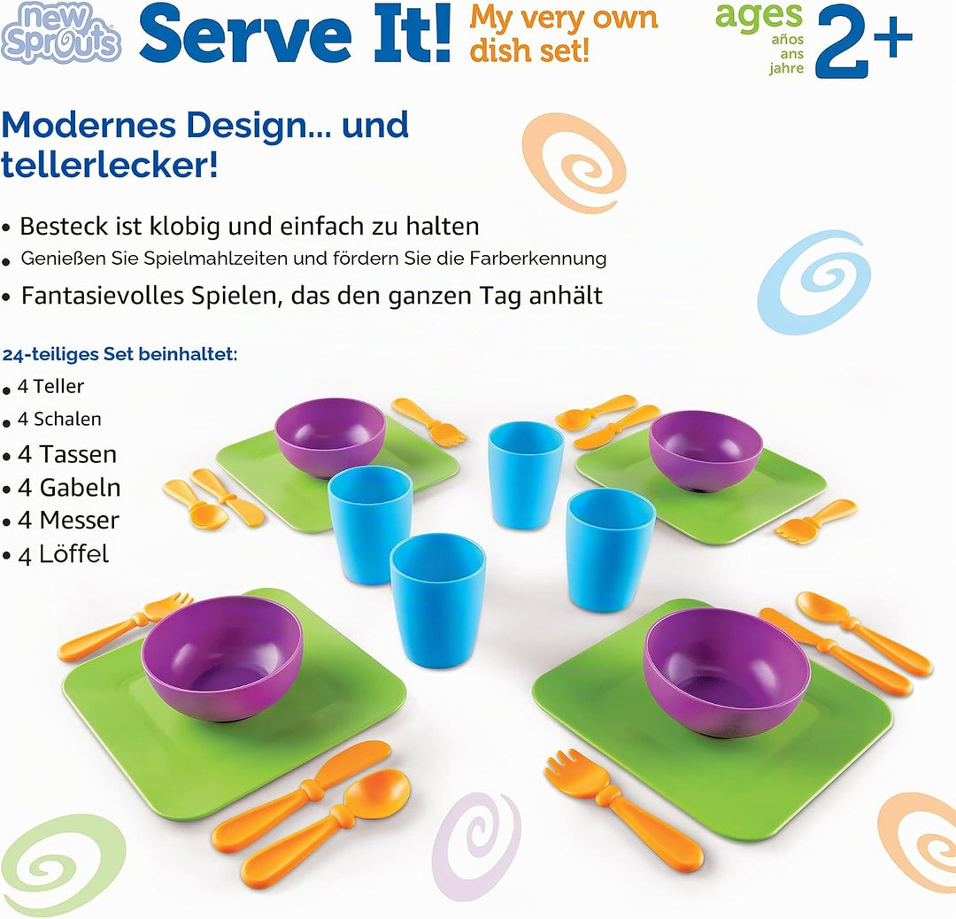 Learning Resources New Sprouts Spielgeschirr-Set Geschirrset, Geschirrset