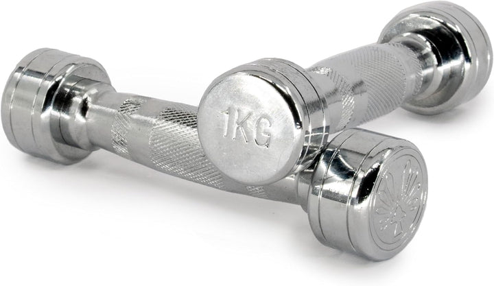 Oliver – Chrom Kurzhanteln Set 2x 10kg – Hantelset für Männer & Frauen – verschiedene Gewichte von 1