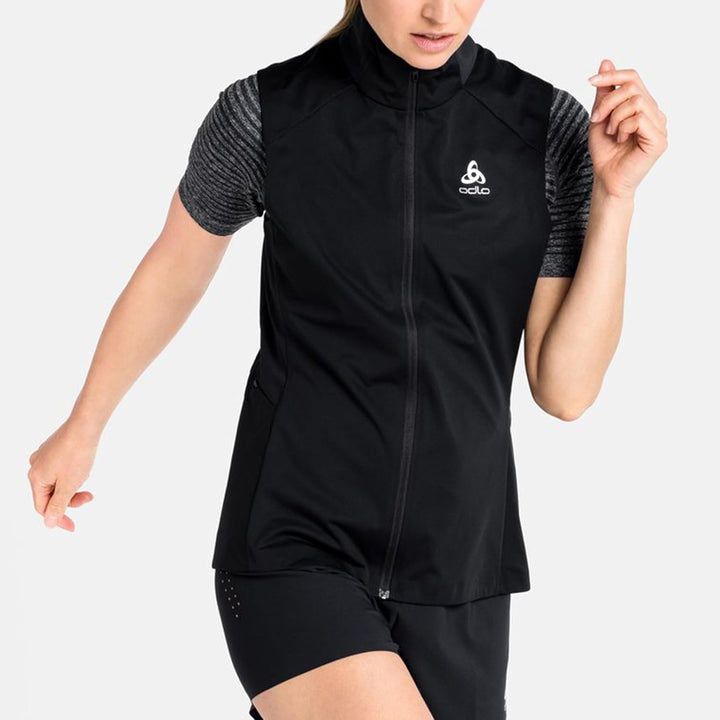 Odlo Damen Zeroweight Warm_313651 Laufweste XL Schwarz, XL Schwarz