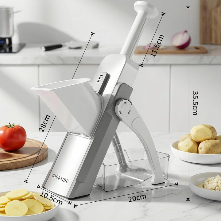 Mandoline Vegetable Slicer Pommesschneider Gurkenhobel，für die Küche, Zerkleinerer, Gemüseschneider