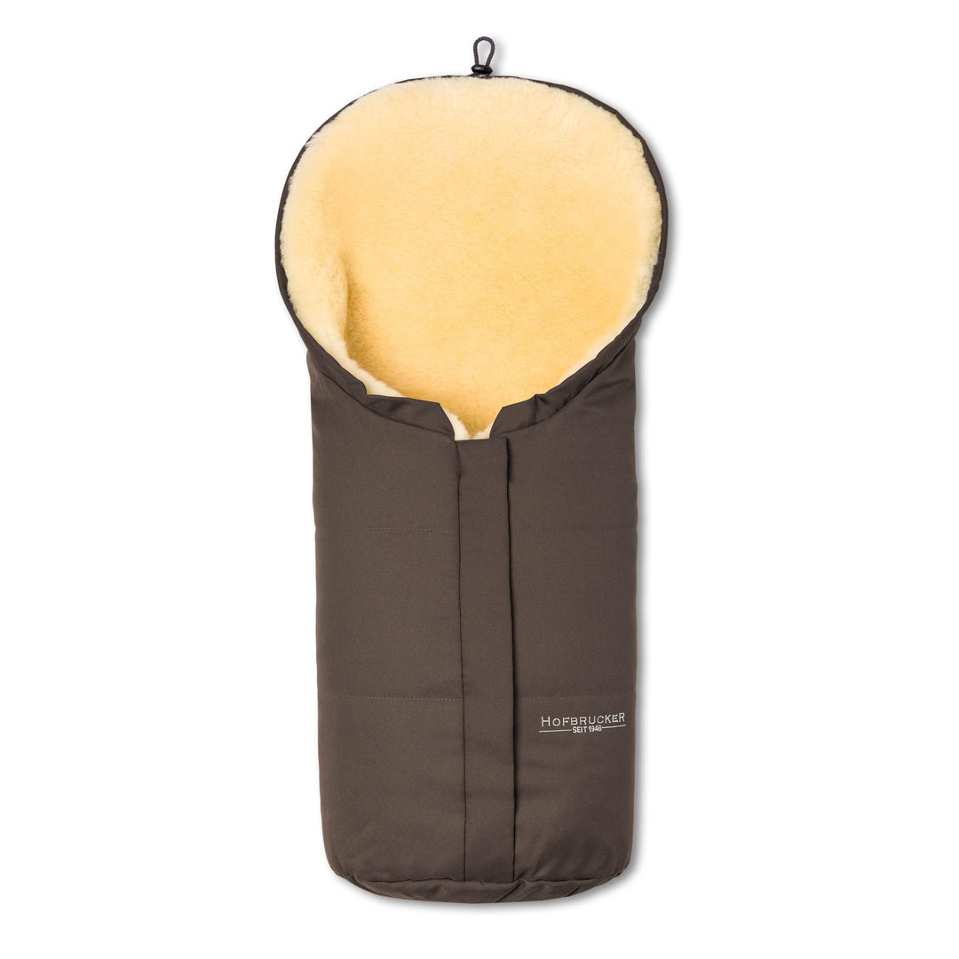Hofbrucker Lammfell-Fusssack Eskimo für Babyschale, Kinderwagen, Buggy/Universeller Winterfusssack/F