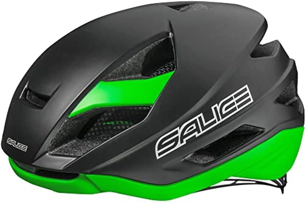 Salice Helm Bike TG. 52-58 Anthrazit Rot Black-Green 56-62, Black-Green 56-62