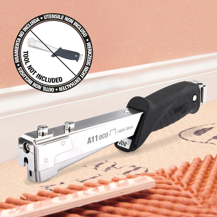 Tacwise 0477 Typ 140/10mm Edelstahl Heftklammern, 5.000 Stück 140/10mm Box mit 5000 Stück, 140/10mm