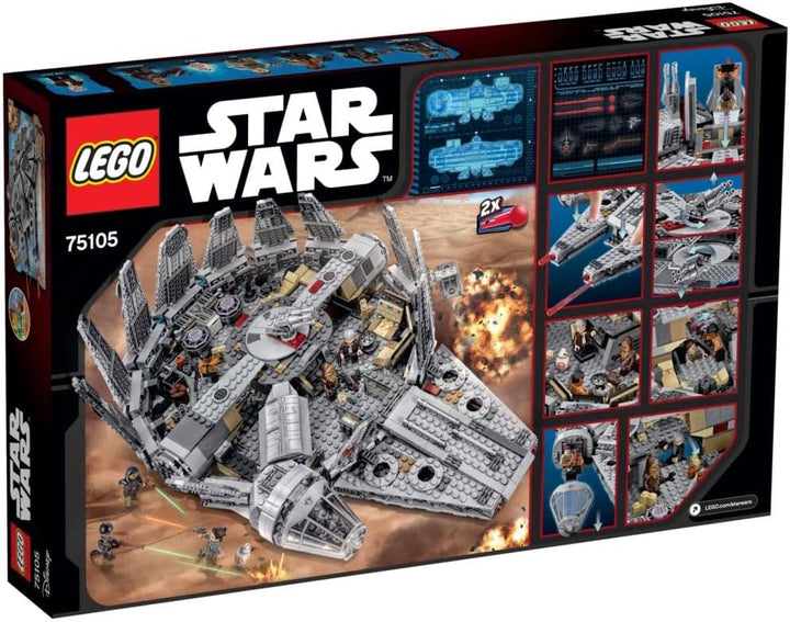 LEGO Star Wars 75105 - Millennium Falcon Millennium Falcon Spielzeug, Millennium Falcon Spielzeug