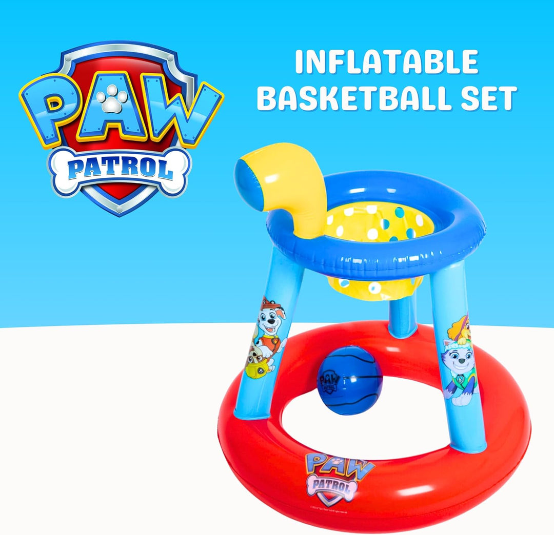 PAW PATROL Aufblasbares Basketballspiel, Outdoor Oder Indoor Spiel für Kinder, Sommerspielzeug, Kind