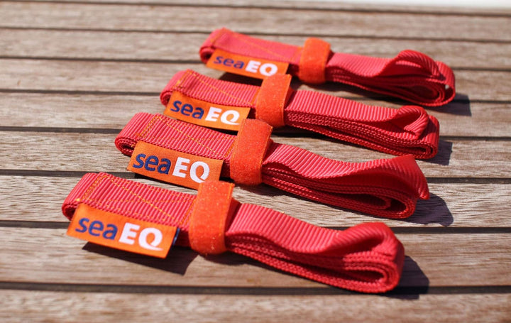 seaEQ YACHTSPORT EQUIPPED Segeleinbinder, Zeising, Segelbinder SR 1600 red, 4er Set