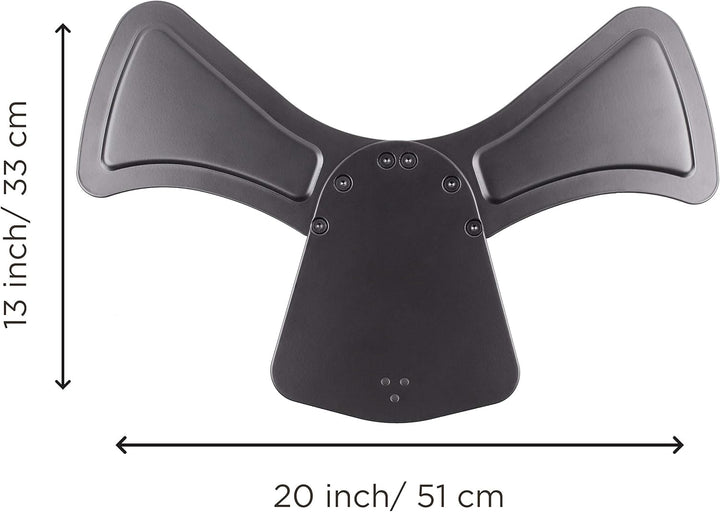 Duronic DM75 Stand für Monitorhalterungen | Standfuss als Ersatz für Tischklemme | 32 kg Belastbarke