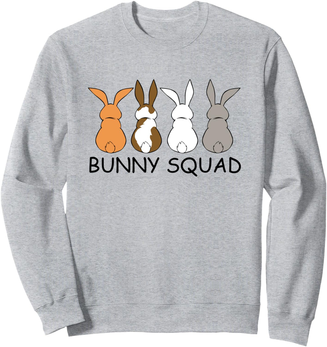 Niedliche Häschen Bunny Squad Team Hase Sweatshirt