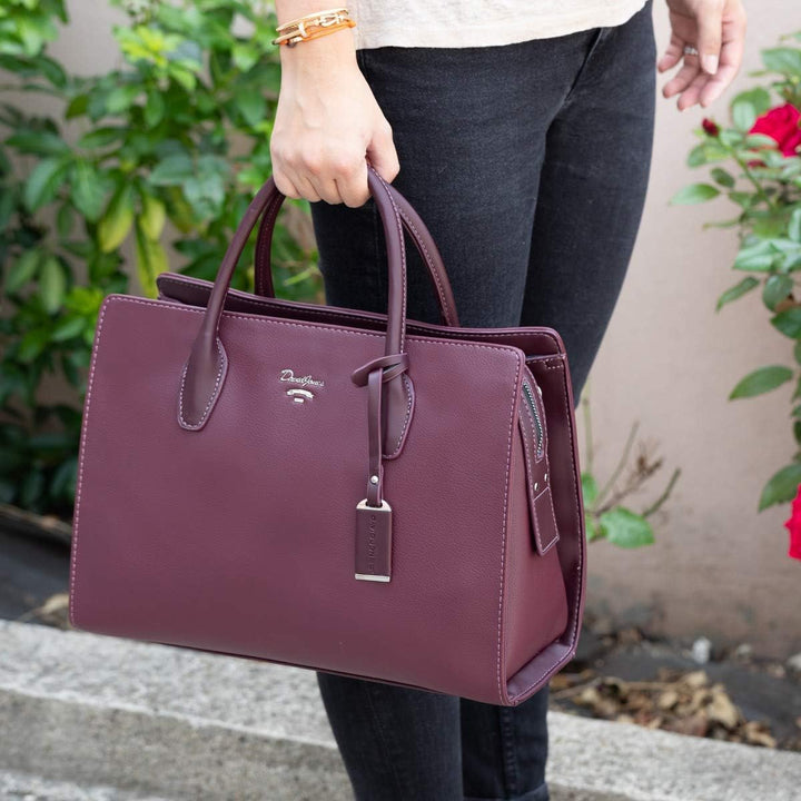 David Jones - Damen Grosse Handtasche Henkeltasche - Tote Shopper PU Leder - Schultertasche Viele Fä