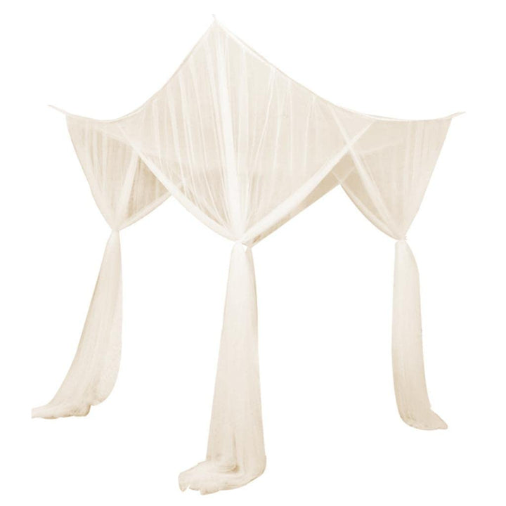 Baoblaze Europäische Art Bettwäsche Baldachin 4 Eckpfosten Moskitonetz Vorhang Indoor e Outdoor, Bei