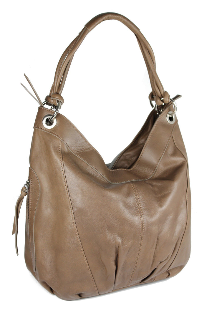 Belli ital. Nappa Leder Shopper Handtasche Damentasche Ledertasche - Farbauswahl - 35x31(mittig) x17