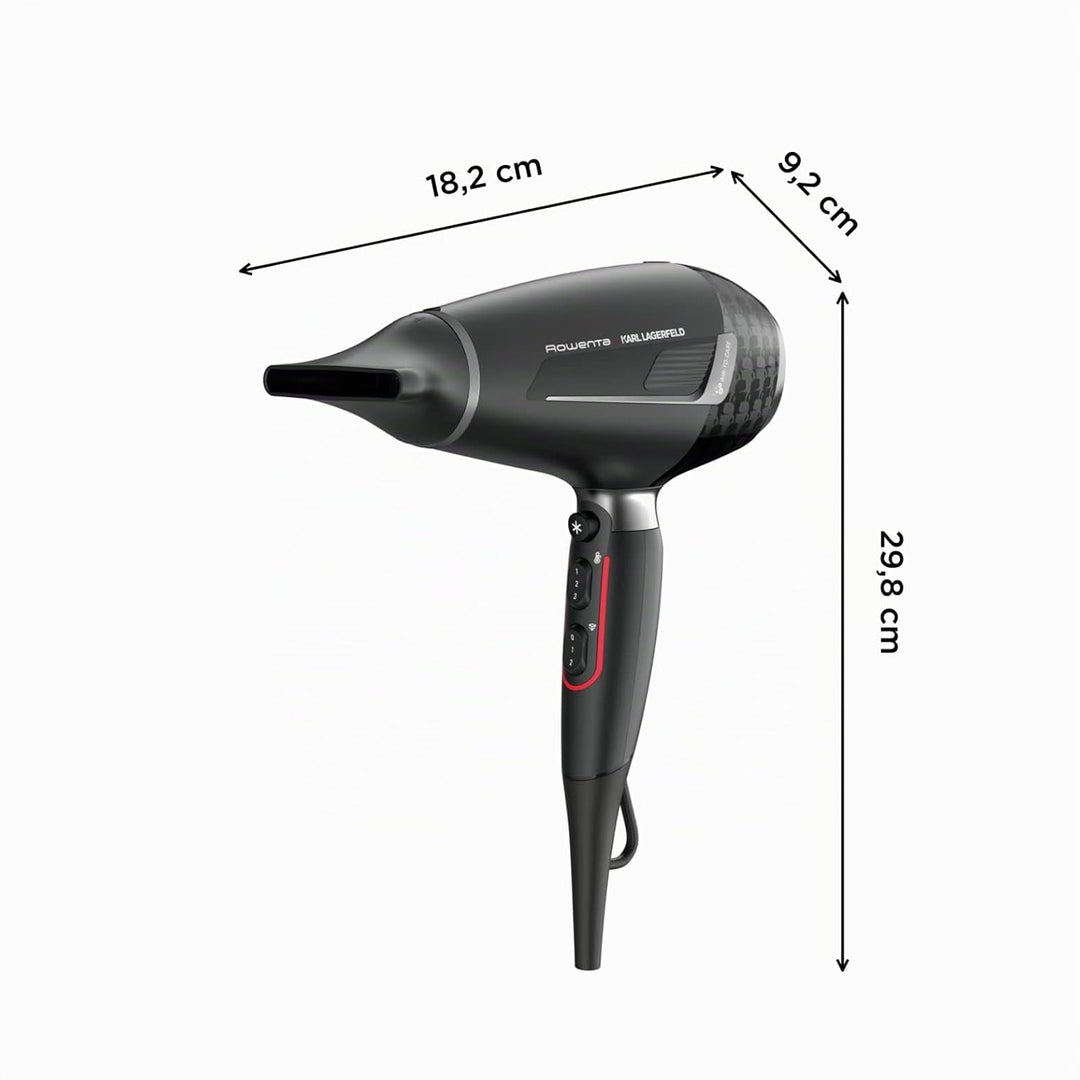 Rowenta x Karl Lagerfeld CV888L K/Pro Stylist Haartrockner | 2200 Watt Pro AC-Motor | ultraschnelles