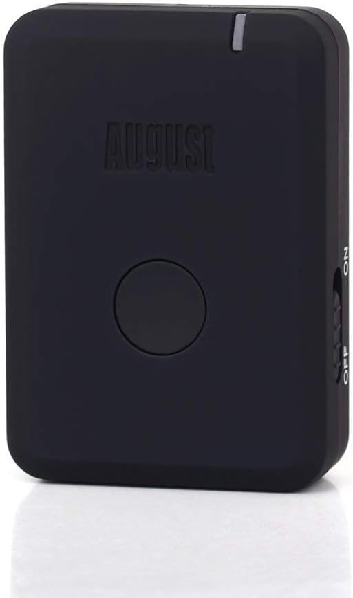 August MR250B - Bluetooth Audio aptX Low Latency Transmitter mit Akku - Audio Sender mit aptX LL für