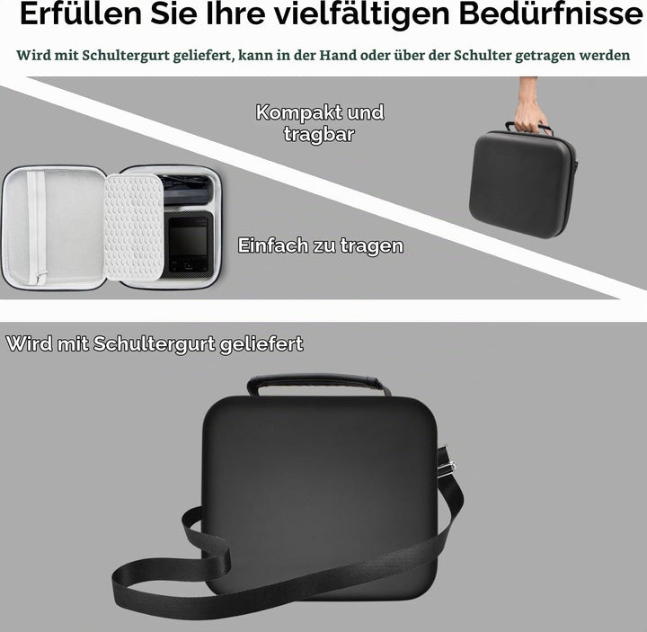 Hart Tasche für Canon SELPHY CP1500/CP1300/CP1200 Mobiler Fotodrucker,Verstellbarer Schultergurt,PU