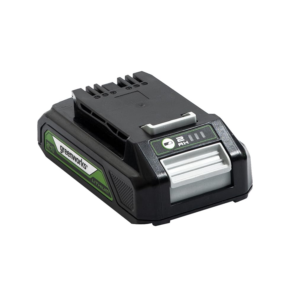 Greenworks 24V Akku - Original Greenworks 2Ah Leistungsstarker Lithium-Ionen Akku, leichtes Design m