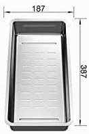 BLANCO Multifunktionsschale | Edelstahl | 387 x 187 mm | Passend zur DIVON II | Mehr Funktionalität