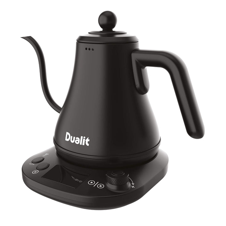 Dualit Wasserkocher Schwanenhals Schnellkochender Electric Kettle (800ml) - Schwarz Matt - Gooseneck