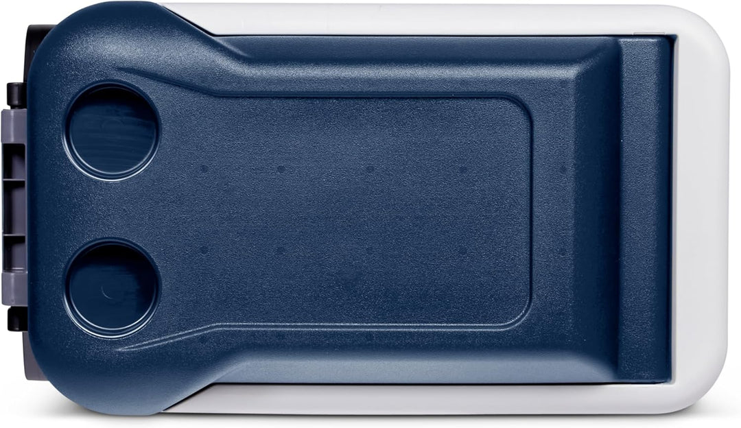Igloo Maxcold 40 Roller Passiv-Kühlbox mit Rollen, 38 Liter, Blau, für Camping, Arbeit, Freizeit und