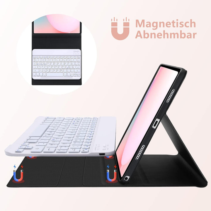 Tastatur für Samsung Galaxy Tab S9FE/S10FE 10.9", Hülle Tastatur Galaxy Tab S9/S10FE 2025 con Touchp