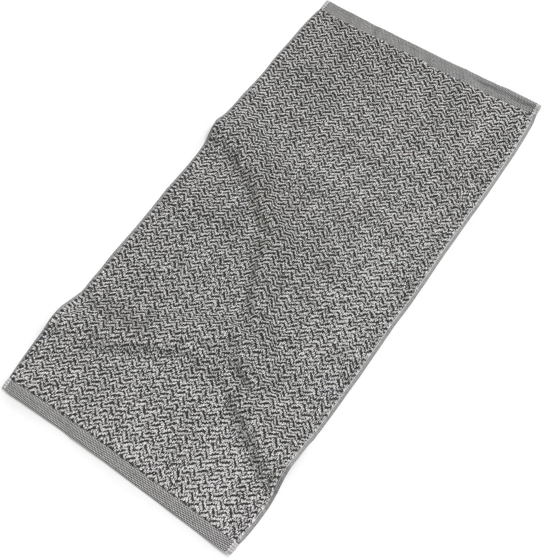 möve Brooklyn Duschtuch Fischgrat 80 x 150 cm aus 85 % Baumwolle / 10 % Viskose aus Bambus-Zellstoff