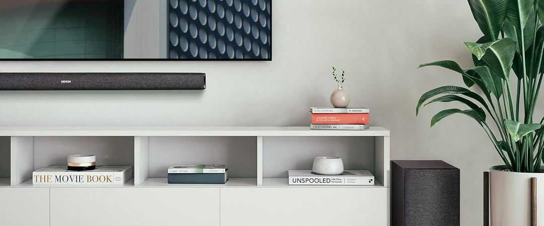Denon DHT-S416 hochwertige 2.1 TV Soundbar mit kabellosem Subwoofer, Google Chromecast integriert, W