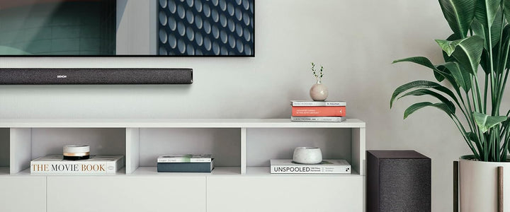 Denon DHT-S416 hochwertige 2.1 TV Soundbar mit kabellosem Subwoofer, Google Chromecast integriert, W