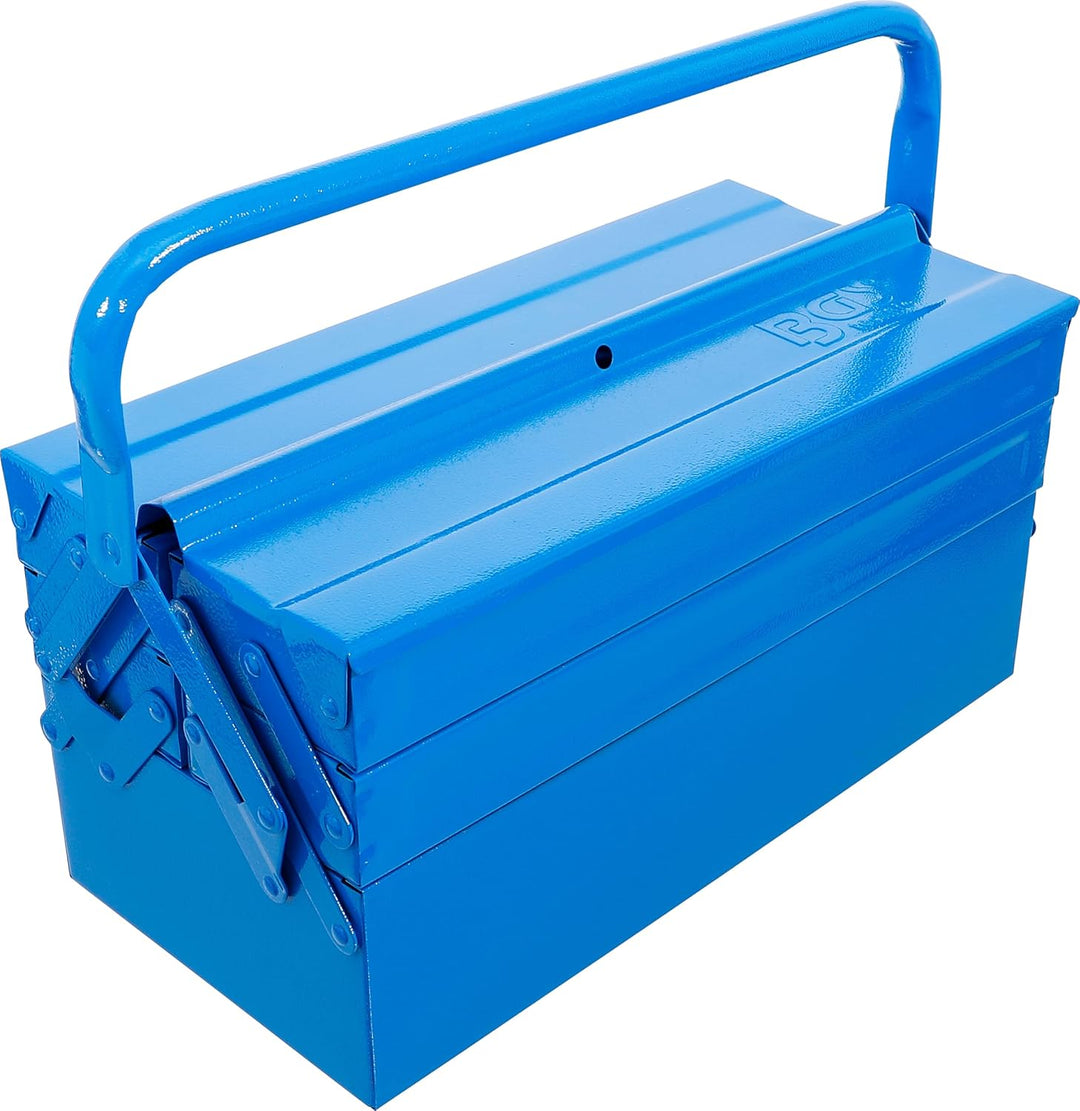 BGS 33000 | Metall-Werkzeugkasten | leer | 420 x 200 x 200 mm | 5 Fächer | Stahlblech leer | 5 Fäche