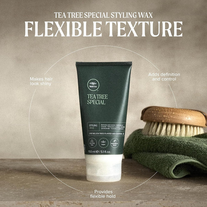Paul Mitchell Tea Tree Styling Wax - Shaping-Paste verleiht Struktur und Glanz ideal für kurzes Haar