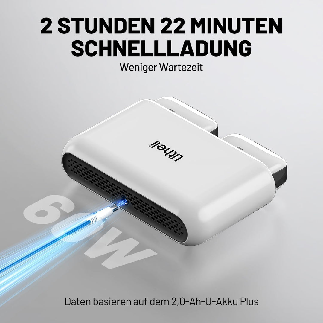 Litheli-Ladegerät für U20-Akku, 20.000mAh in etw 1 Stunde