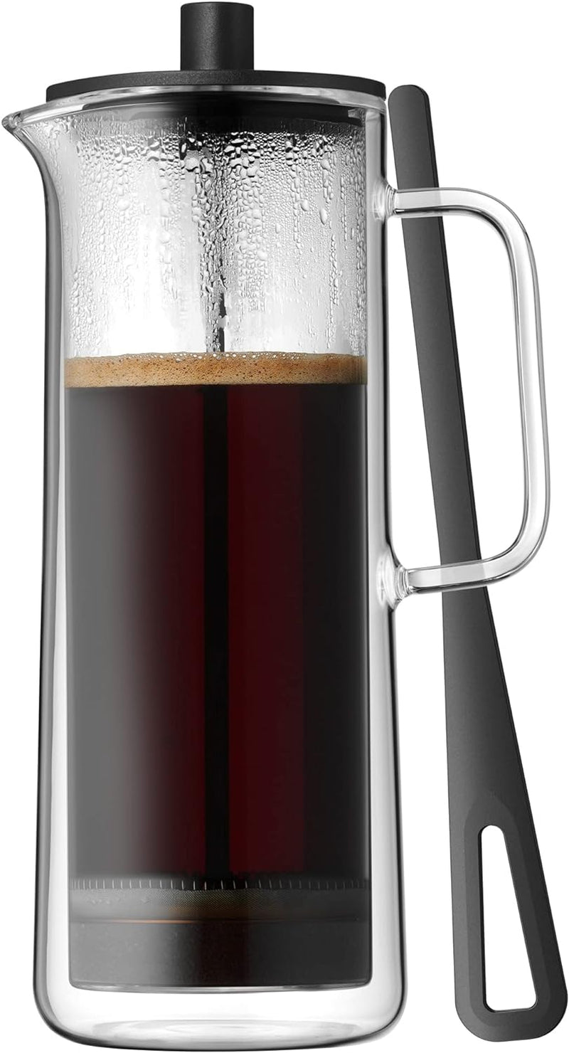 WMF Coffee Time Coffeepress doppelwandig 0,75l, French Press, Kaffeebereiter für 6 Tassen, Glas,