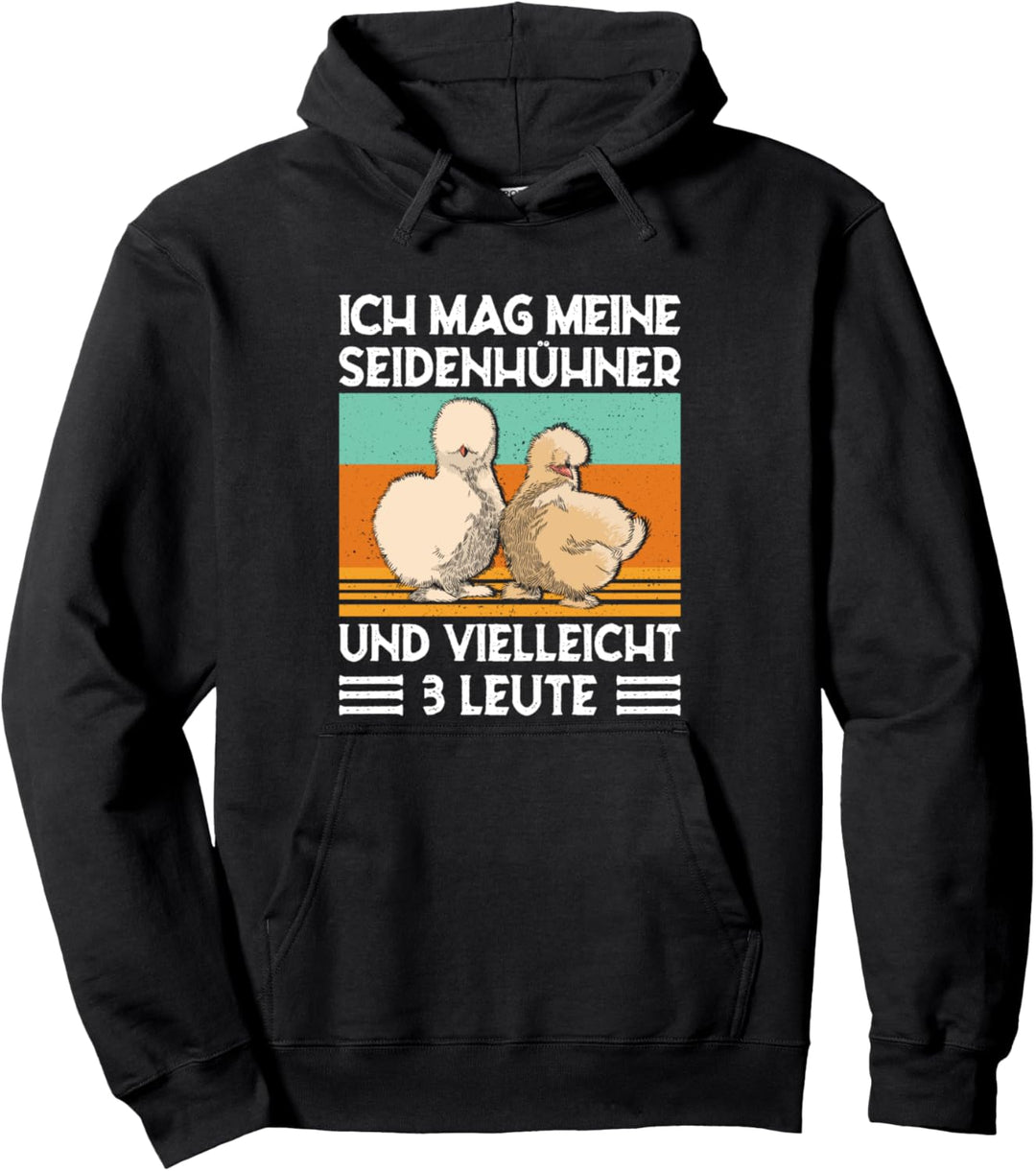 Seidenhuhn Züchter Geschenk Seidenhühner Silkie Huhn Hühner Pullover Hoodie