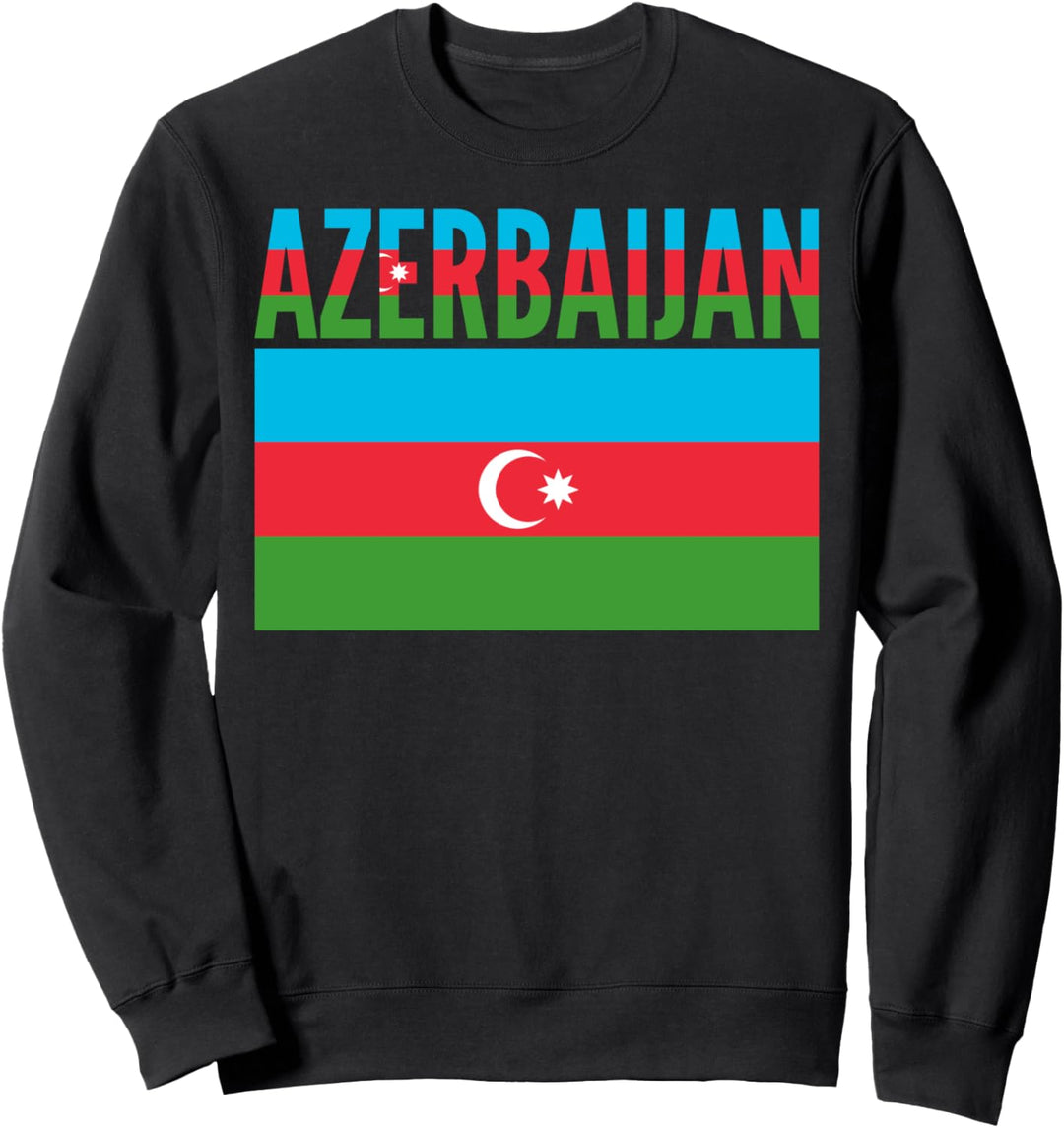 Aserbaidschanische Länderflagge Aserbaidschan Sweatshirt