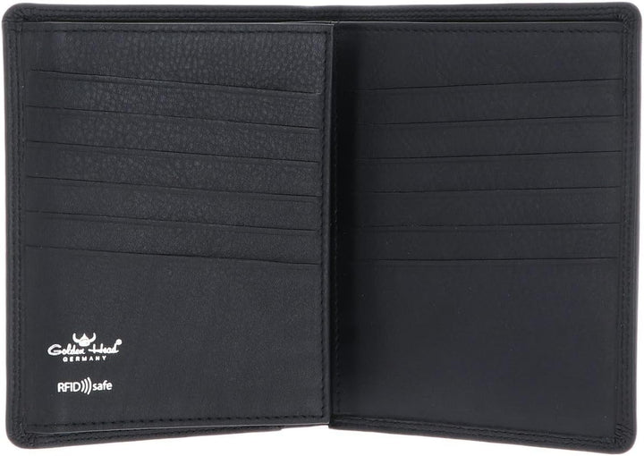 Golden Head Polo - Geldbörse 12cc 13 cm RFID Black