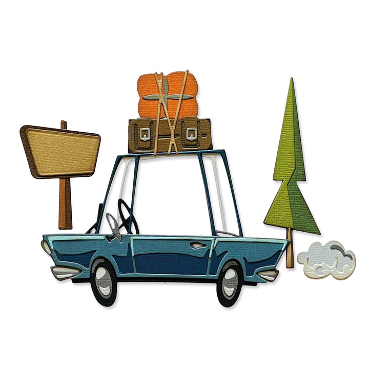 Thinlits Stanzformset Road Trip Colorize von Tim Holtz, 25 Stück Roadtrip, Roadtrip