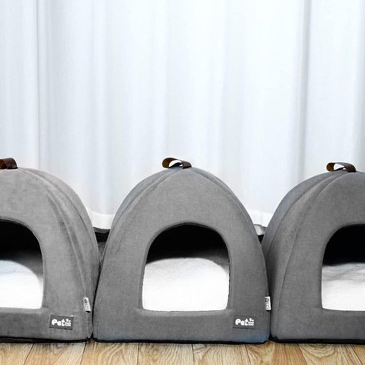 Haustier Schlafsack Indoor, Katzenhöhle für Katzen, Soft Katzenhöhle, Weiches Plüsch Warm Winter Hau
