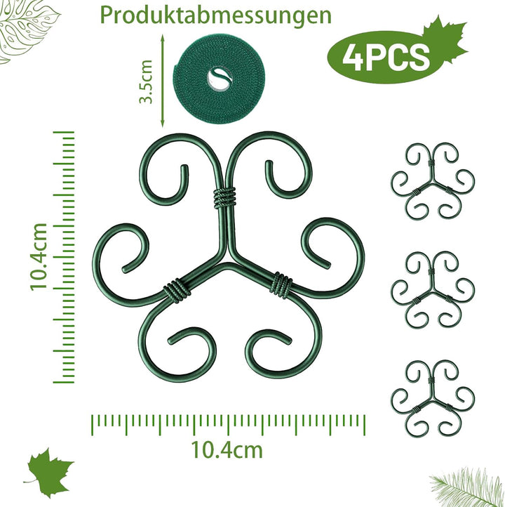 4X Pflanzenstütze,pflanzenhalter für Blumen, Rosen, Tomaten - Monstera Rankhilfe und Pflanzenhalter