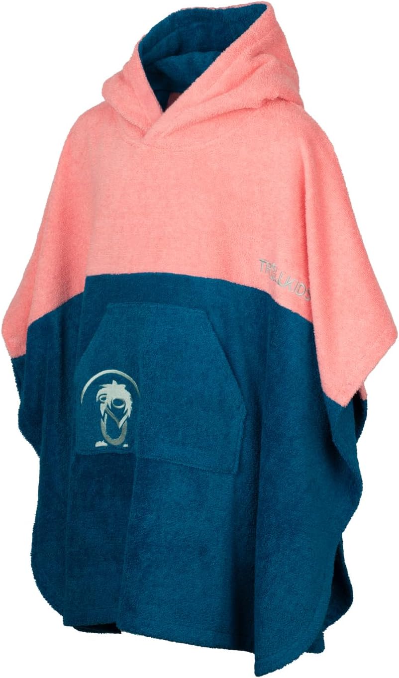 Trollkids Kids Kvalvika Surf Poncho 98 Peony Rose, 98 Peony Rose