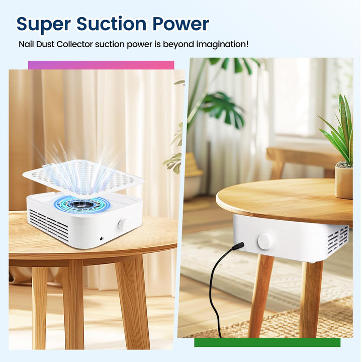 JODSONE 120 W Nagelstaubsammler, leistungsstarker Vakuumventilator, Staubsammler Nagel mit wiederver