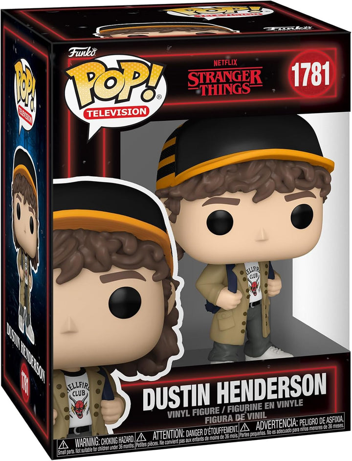 Funko POP! TV: Stranger Things Season 5 - Dustin Henderson - Vinyl-Sammelfigur - Geschenkidee - Offi