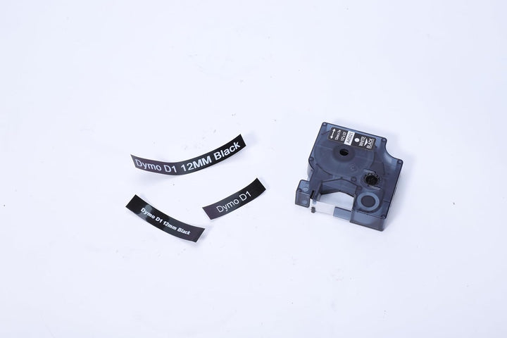 Aken 45021 kompatibel mit Dymo D1 Etikettenband Schwarz 12mm x 7m für LabelManager 160 LM280 210D 36