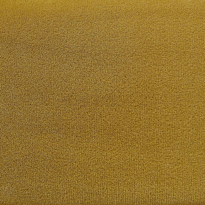 Beliani Runder Pouf im 2er Set aus Samt senfgelb Ottoman Sitzpouf Garland