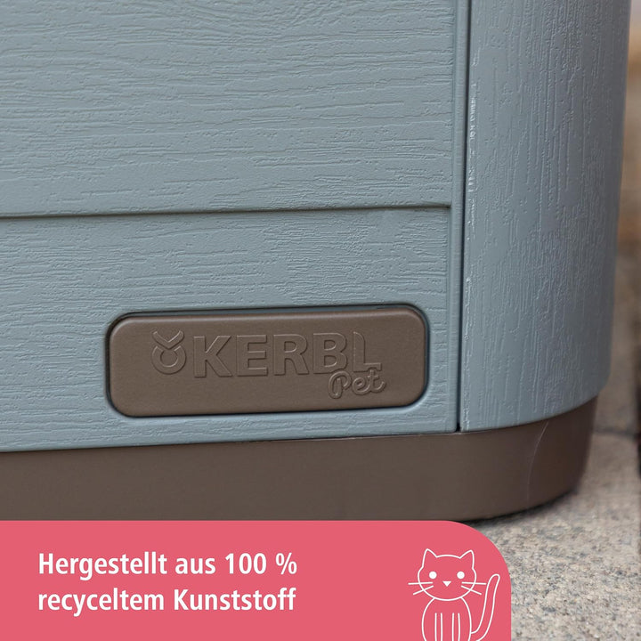 Kerbl Katzenhaus Paola Eco (Katzenhütte UV- und wetterbeständig, Katzenhöhle Indoor und Outdoor, Hau