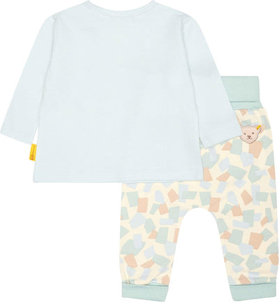 Steiff Baby-Jungen Set Jogger + T-Shirt Langarm Shorts 56 OMPHALODES, 56 OMPHALODES