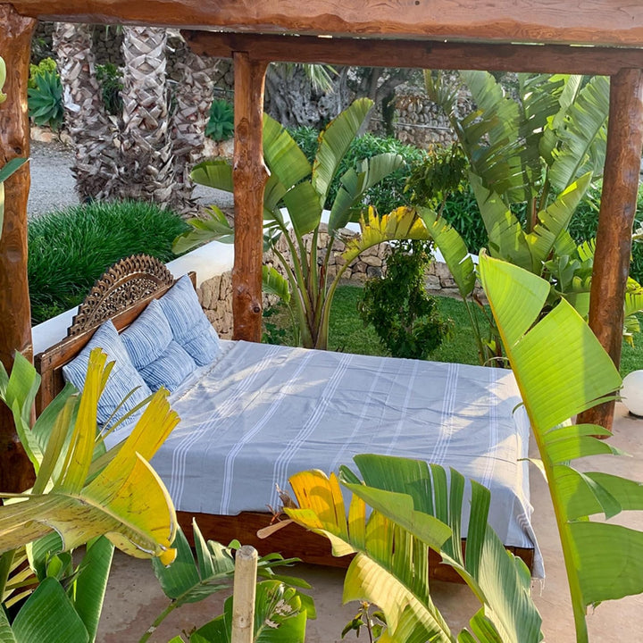 SOLTAKO Fouta Bali Premium XXL, Pastellgrau, 200/300cm, Pastellgrau 200/300cm