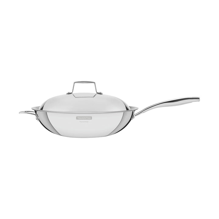 Tramontina 62158/320 Grano Wok, Edelstahl, Edelstahl